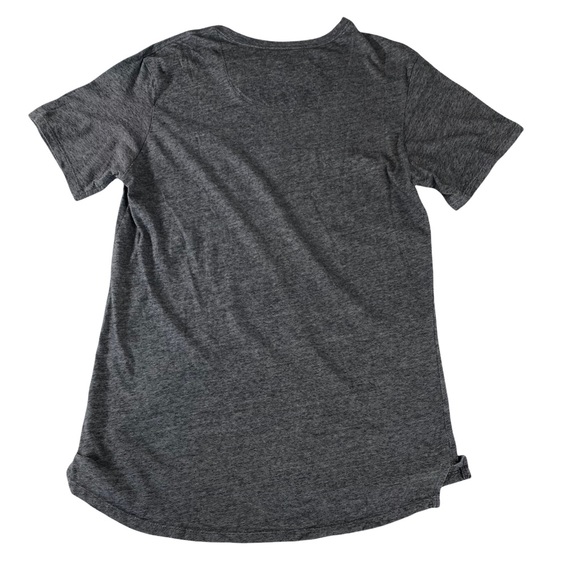 Modern Amusement Grey Slim Striped Leaf Print Pocket T-Shirt Men’s Size L. - Picture 7 of 11